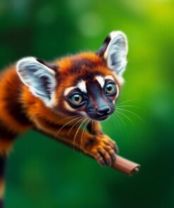 Realistic Madagascar Ringtail Paint By Numbers