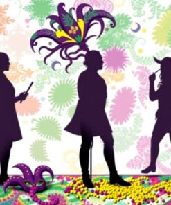 Realistic Mardi Gras Shadows Paint By Numbers