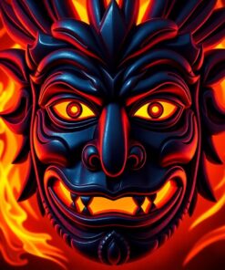 Mask Firelight Paint Numbers