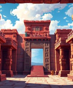 Realistic Maya Altar View Paint By Numbers