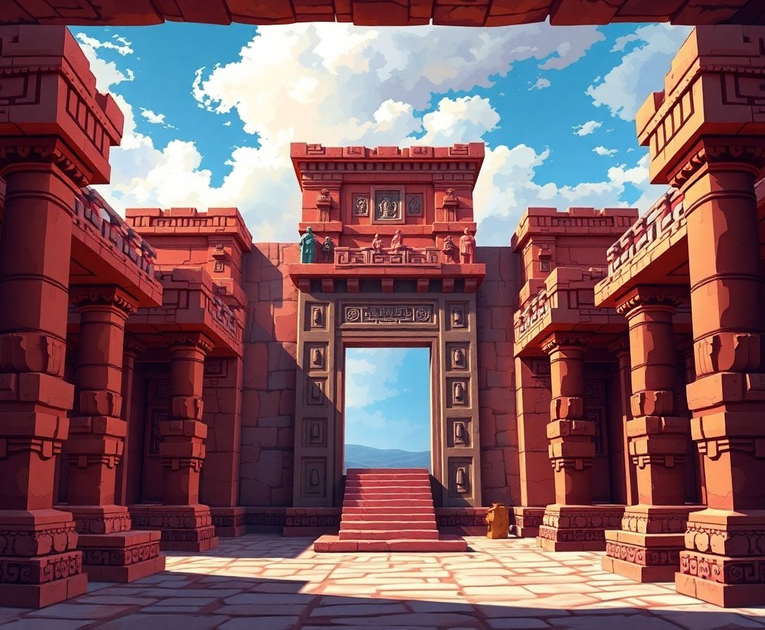 realistic-maya-altar-view-paint-by-numbers-kit-cultural-art