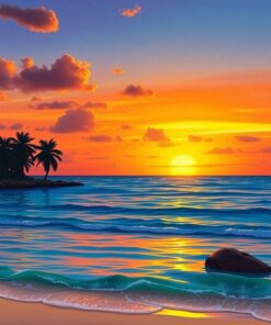 Sea Dusk Paint Numbers