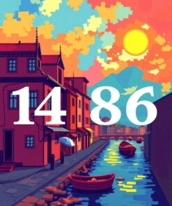 Mediterranean Alleyscape Paint Numbers