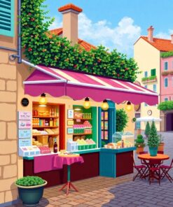 Gelato Shop Paint Numbers