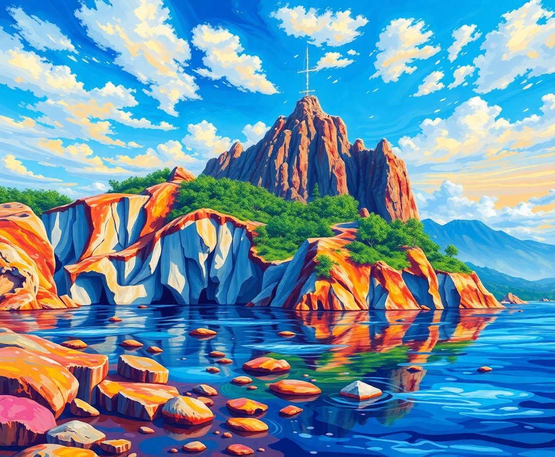 realistic-melting-island-mural-paint-by-numbers-kit