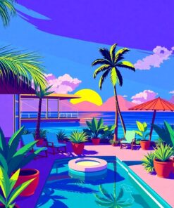 Geometric Lanai Paint Numbers