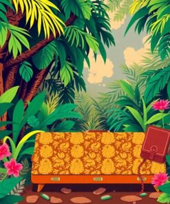 Realistic Midcentury Jungle Relic Paint By Numbers