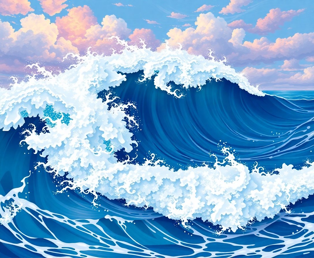realistic-midsummer-ocean-swell-paint-by-numbers-kit
