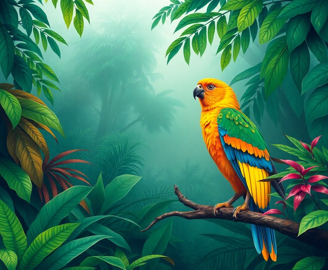 Jungle Avian Paint Numbers Jungle Avian Paint Numbers