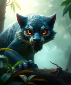 Realistic Misty Jungle Prowler Paint By Numbers