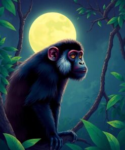 Moonlit Primate Paint Numbers