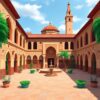 Moorish Courtyard Paint Numbers