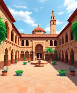 Moorish Courtyard Paint Numbers