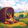 Realistic Morning Wicker Harvest Paint By Numbers