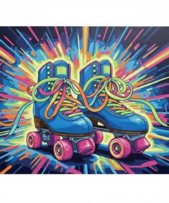 Realistic Neon Roller Laces Paint By Numbers