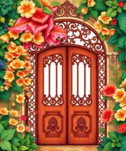 Gate Flora Paint Numbers