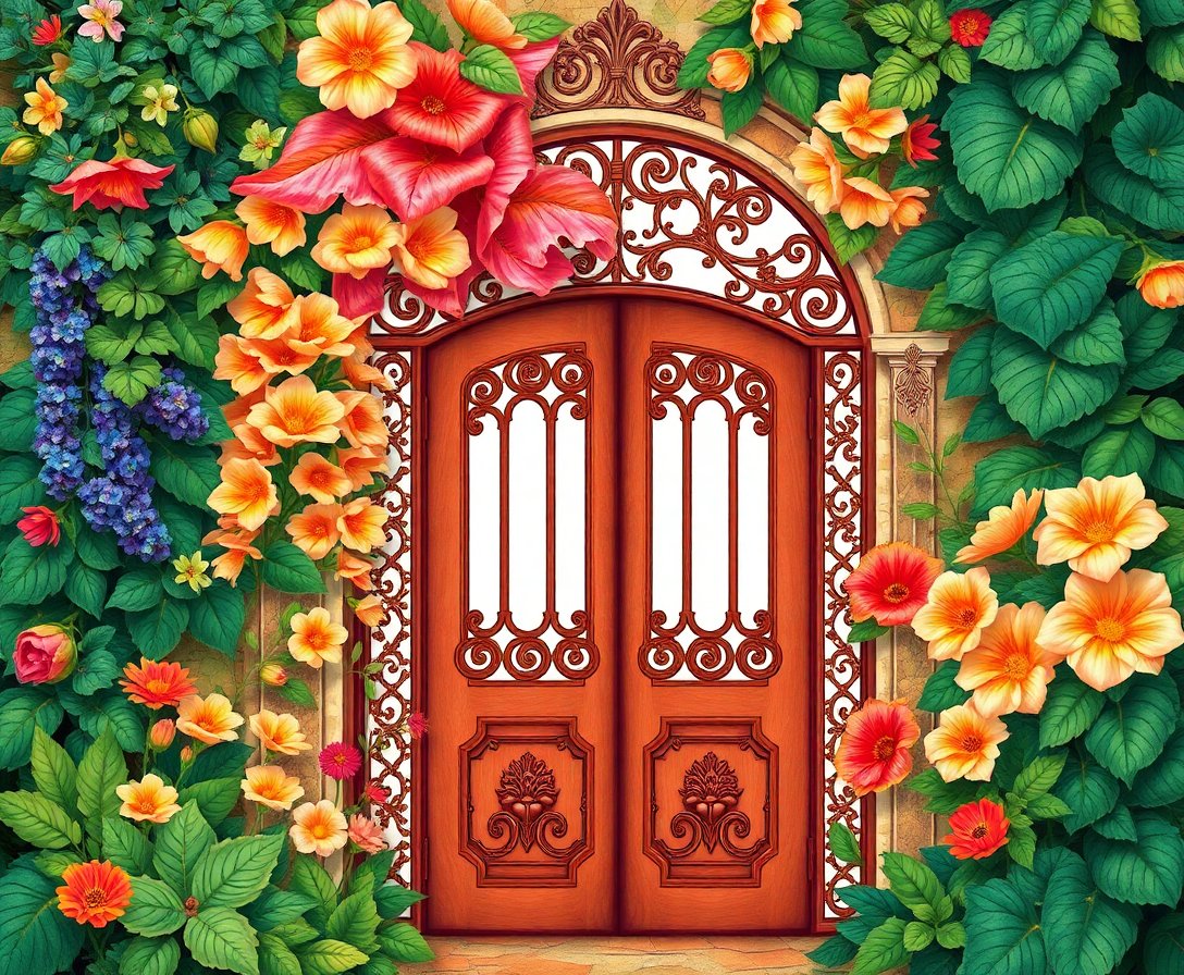 Gate Flora Paint Numbers Gate Flora Paint Numbers