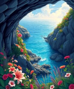 Grotto Flora Paint Numbers
