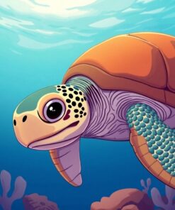 Turtle Cel Paint Numbers