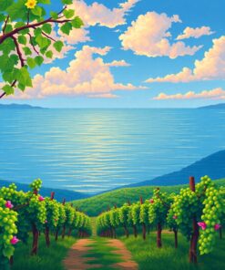 Vineyard Noon Paint Numbers