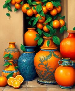 Citrus Pottery Paint Numbers