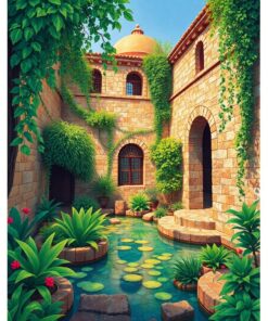 Byzantine Oasis Paint Numbers