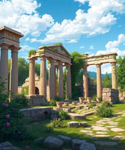 Hellenic Ruins Paint Numbers