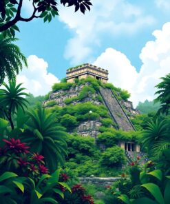 Jungle Pyramid Paint Numbers