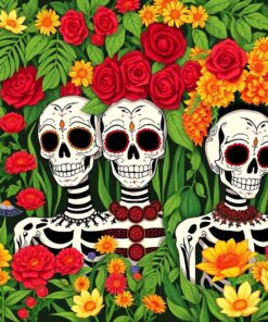 Overgrown Muertos Paint Numbers