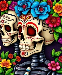 Realistic Overgrown Muertos Paint By Numbers
