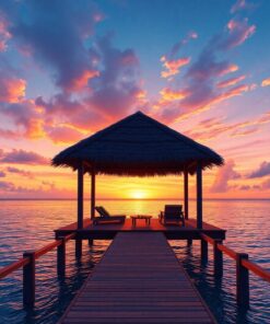 Cabana Sunset Paint Numbers