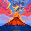 Volcano Study Paint Numbers