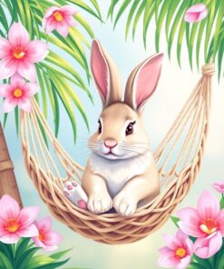 Hammock Bunny Paint Numbers