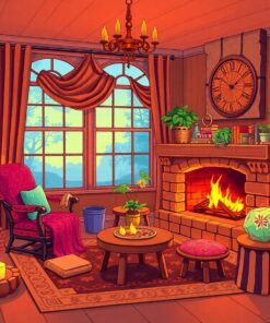 Reading Room Paint Numbers