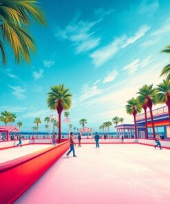 Realistic Palm Rink Polaroid Paint By Numbers