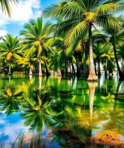 Water Reflections Paint Numbers