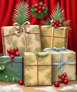 Wrapped Presents Paint Numbers