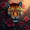 Realistic Panther Floral Shadows Paint By Numbers