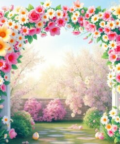 Floral Archway Paint Numbers