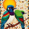 Mosaic Birds Paint Numbers