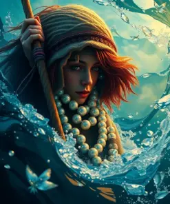 Realistic Pearl Hunter Emerging Paint By Numbers