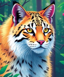 Realistic Phantom Forest Feline Paint By Numbers