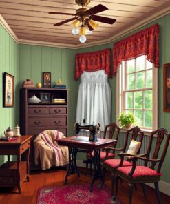 Dressmaker Room Paint Numbers