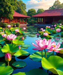 Pond Morning Paint Numbers