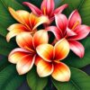 Plumes Plumeria Paint Numbers