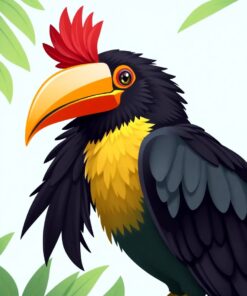 Bird Portrait Paint Numbers