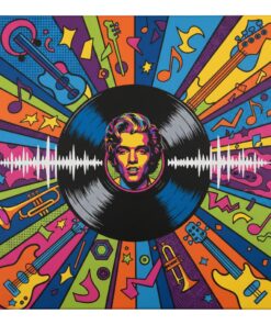Realistic Pop Art Record Paint By Numbers