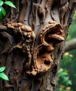 Realistic Potoo Bark Illusion Paint By Numbers