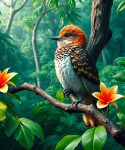 Realistic Potoo Bark Illusion Paint By Numbers