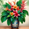 Tropic Flora Paint Numbers
